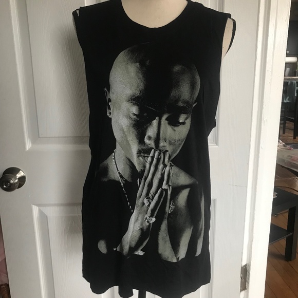 Tupac Shakur 2-pac Men's Style Tank Top Size Large - Picture 1 of 7